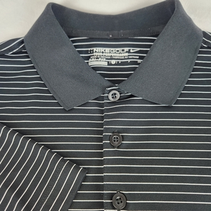 Nike Golf Tour Performance Dri-Fit Polo Shirt Mens‎ Small Striped Short Sleeve